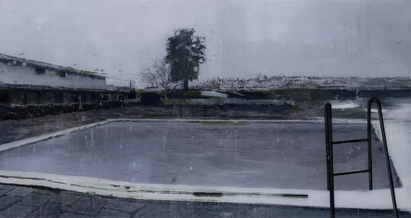 Gil Heitor Cortesāo Passage #2, 2017 Oil on plexiglass 72 x 135 cm 28 1/4 x 53 1/4 in