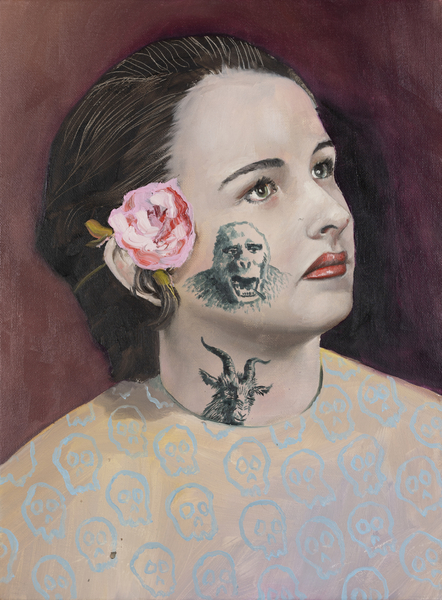 Philip Mueller Tibe guest Rosa #2, 2020 Oil on canvas 40 x 30 cm 15 3/4 x 11 3/4 in