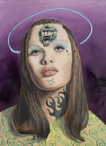 Philip Mueller Tibe guest Kris, 2020 Oil on canvas 40 x 30 cm 15 3/4 x 11 3/4 in