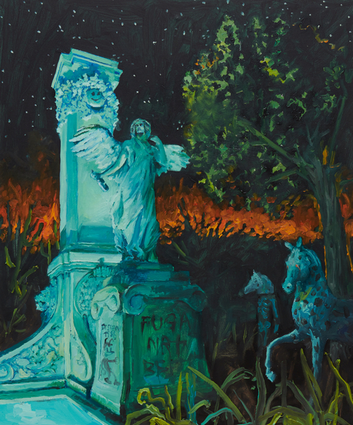 Philip Mueller BFSB Dinner with Stefi in Sorrento, 2023 Oil on canvas 60 x 50 cm 23 1/2 x 19 3/4 in