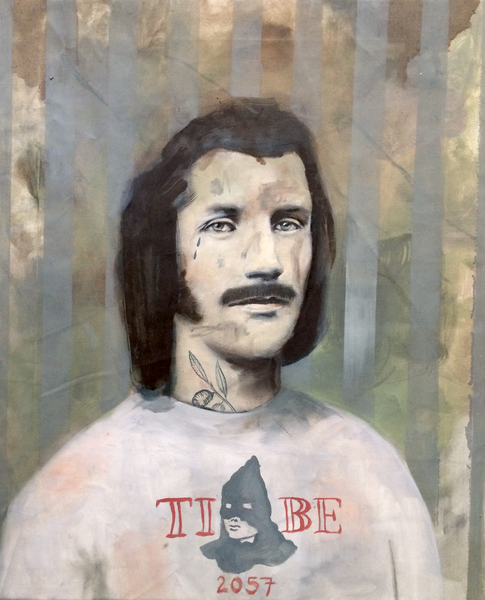 Philip Mueller Beach Resort Tiberio guest Johannes Brahms #2, 2018 Oil on canvas 60 x 40 cm 23 5/8 x 15 3/4 in