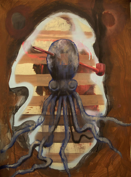 Philip Mueller Oval #13, 2013 Mixed media on paper 70 x 50 cm 27 1/2 x 19 3/4 in