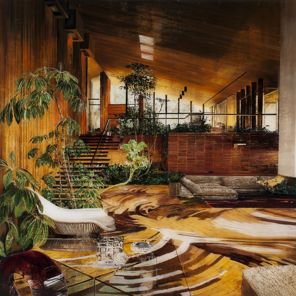 Gil Heitor Cortesão The Guest, 2012 Oil on plexiglass 150 x 150 cm 59 x 59 in