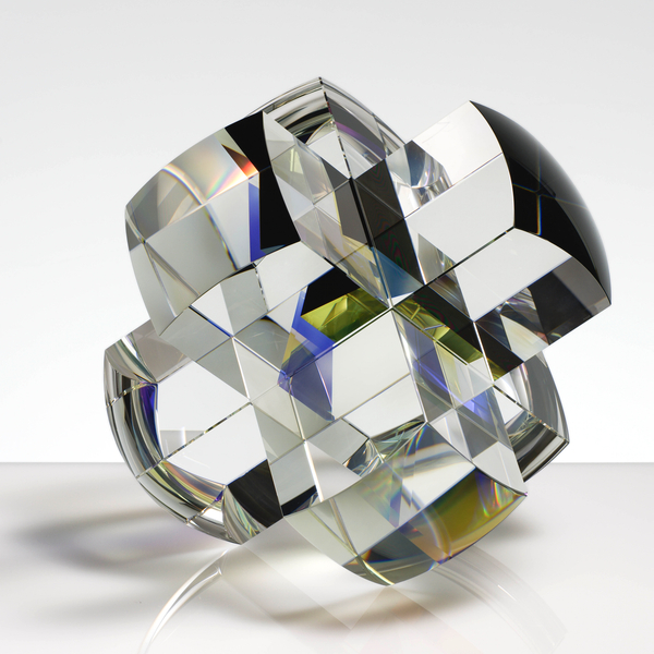 Peter Botos, Spherecross with black and Dichroic, 2019