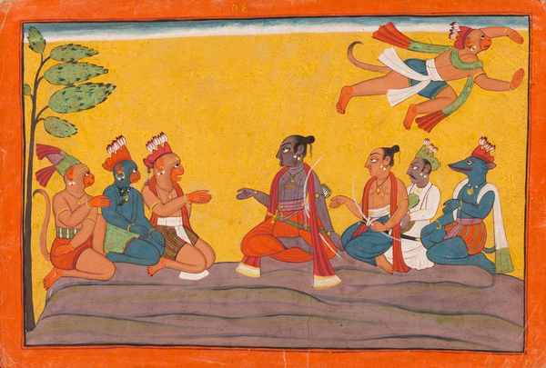 An illustration to the Shangri Ramayana, c. 1700-1710