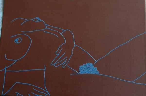 Melissa Dadourian Sleeping Girl (Missy), 2004 Oil on wood 8 x12 inches 20.3 x 30.5 cms