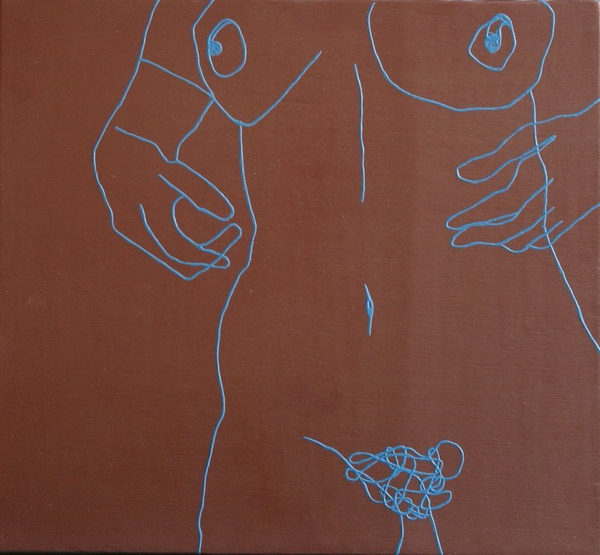 Melissa Dadourian Standing Girl (Jean), 2004 Oil on wood 12 x 12 inches 30.5 x 30.5 cms