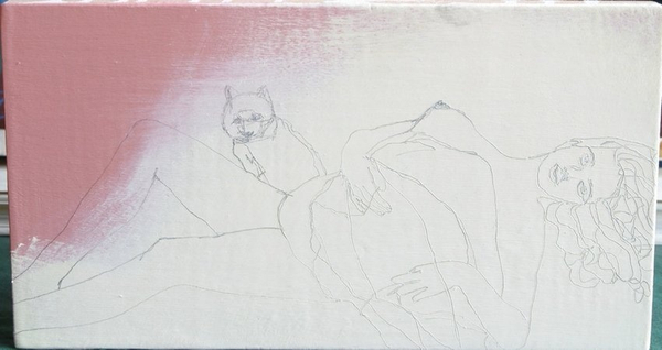 Melissa Dadourian April 1979 (Girl 1), 2005 Oil on wood 5 x 9 inches 12.7 x 22.9 cms