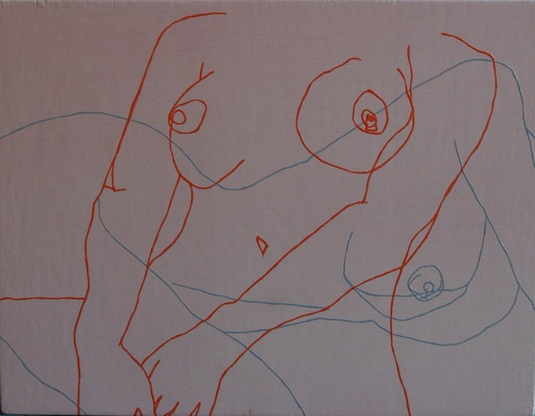 Melissa Dadourian Sitting Girl 2 (Sandy + Carol), 2004 Oil on wood 10 x 12 inches 25.4 x 30.5 cms