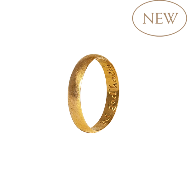 Posy ring, 'As god haeth decread so we agred'