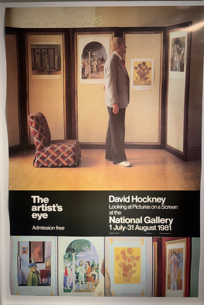 Alt="Original poster for 'The Artist’s Eye' exhibition at the National Gallery, London, 1981