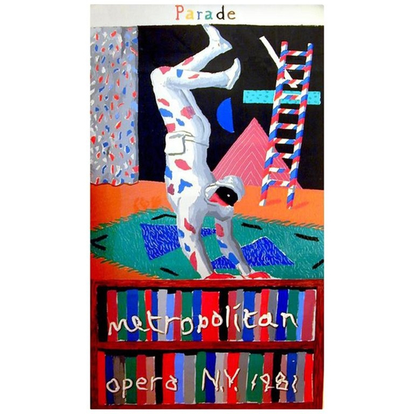 David Hockney, Original 'Parade' Screen Print Poster, 1981