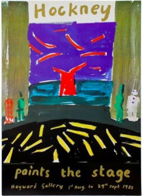 David Hockney, Hockney 'Paints the Stage' Original Poster, 1985