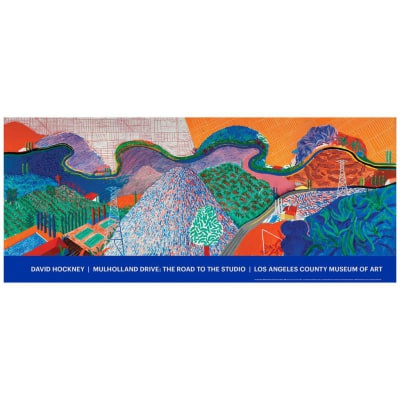 David Hockney, Mulholland Drive, The Road to the Studio, 2020