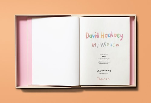 David Hockney – My Window (2019), limited‑edition 8‑colour inkjet print on cotton‑fiber archival paper, signed and numbered