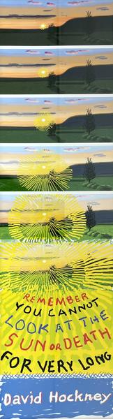 David Hockney, Limited Edition ‘Remember That You Cannot Look At The Sun Or Death For Very Long’, 2021