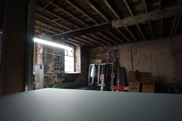 RWS Gallery in the construction phase of the project