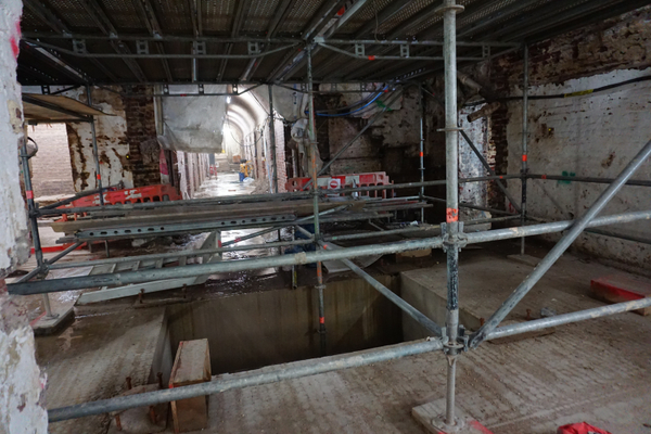 RWS Gallery in the construction phase of the project