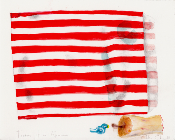 Chloë Cheese Texture of an Afternoon watercolour & pencil Unframed Artwork: 19 x 23.5cm