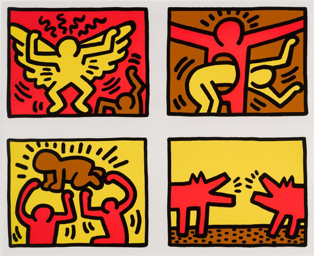 Keith Haring, Pop Shop Quad IV , 1989