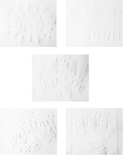 Keith Haring, White Icons (Littmann PP. 172-173), 1990