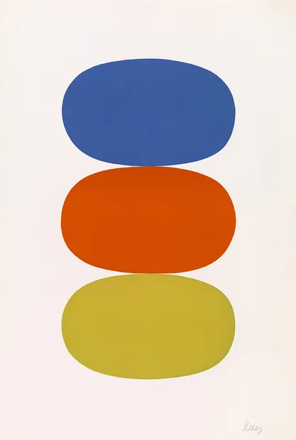 Ellsworth Kelly, Blue and Orange and Green, 1964-65
