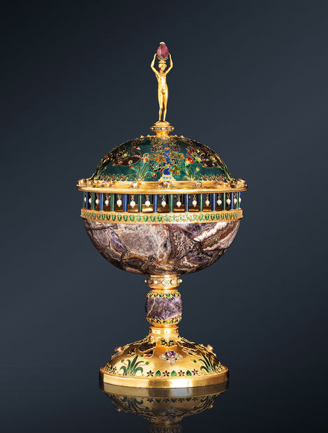 Armand Point, Covered cup, ca. 1898-1899