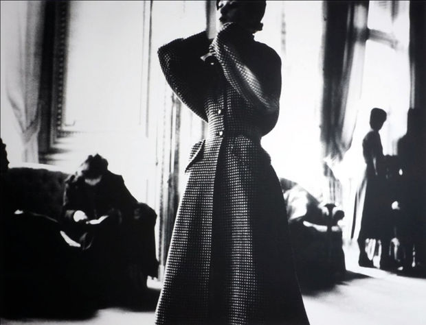 Lillian Bassman, Coat by Christian Dior, Barbara Mullen, Paris, c. 1949