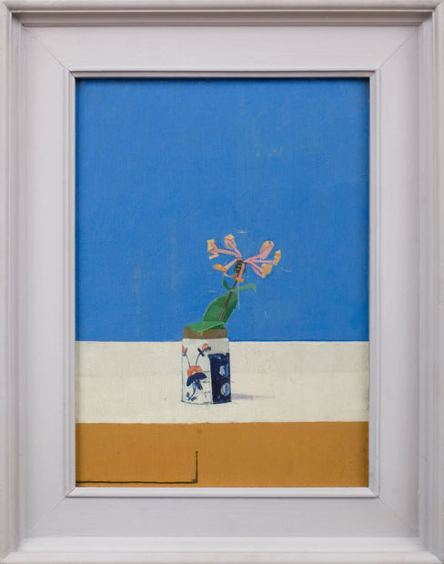 Euan Uglow Still Life with Honeysuckle, 1968 Oil on panel 37.4 x 26.9 cm 14 3/4 x 10 5/8 in