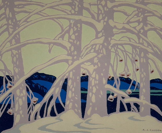 A.J. Casson, Untitled Christmas Card , Circa 1931