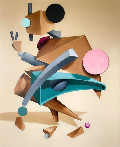 Iniobong Usoro, Tumininu Gbebire, and Sanjo Lawal tackle the multifaceted questions that arise from migration. Usoro employs geometric shapes as...