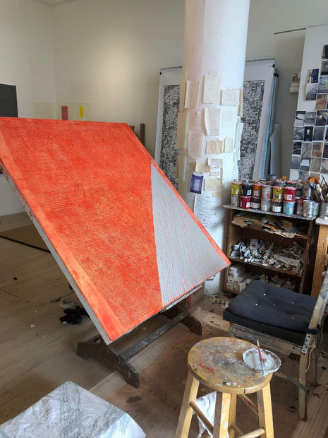 'This painting is an implosion, an effulgence, something has been ignited, and is being asserted. It comes forward in space,...