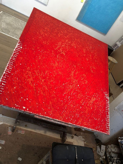 'This painting is an implosion, an effulgence, something has been ignited, and is being asserted. It comes forward in space,...