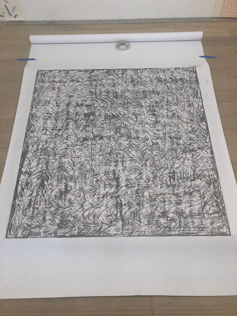 'I call this painting From/With because I think of it as holding many elements in close proximity, and the porousness...