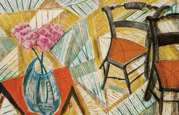 Walking Past Two Chairs