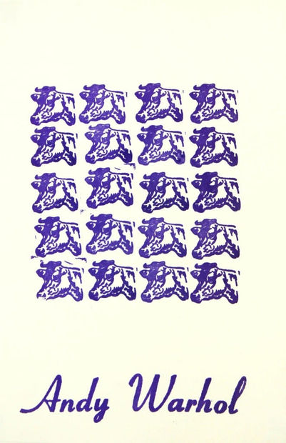 Andy Warhol Purple Cows print for sale