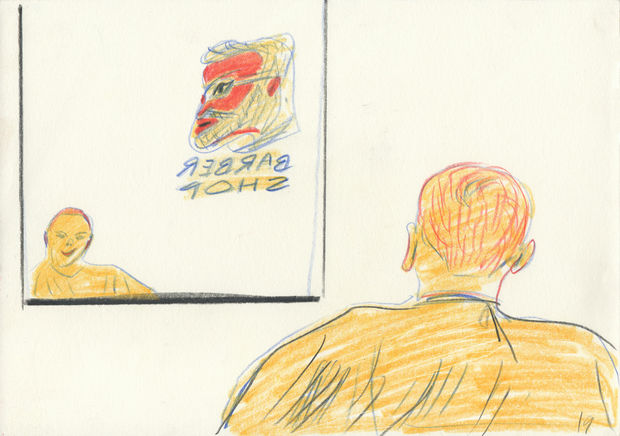 The bearded barber owns the establishment, to embellish is his purpose, combs and scissors are his weapons. An artist artisan...