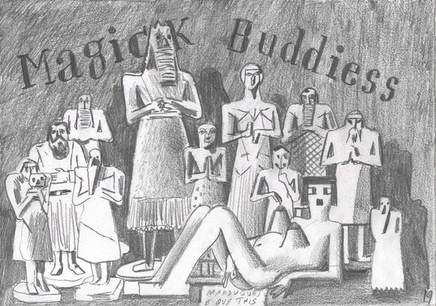The solar calves of time immemorial stand petrified. No, not terrified&mdash;ossified! These idols are Gods, and good buddies, occasionally sharing...