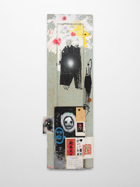 Paintings and Works on Paper includes epic examples of Saunders&rsquo; inimitable practice, in which he uses humble materials in transformative...