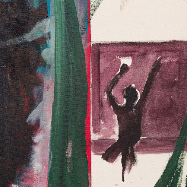 Fruto de pinceladas &aacute;geis, largas e movimentadas, suas pinturas se imp&otilde;em como uma reflex&atilde;o sobre identidade e representa&ccedil;&atilde;o. Nas obras...