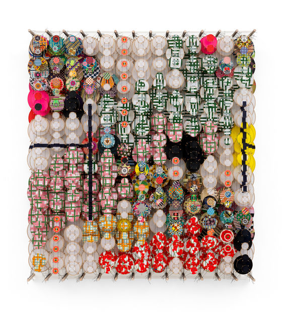 'Jacob Hashimoto has created a new aesthetic playing field that is authentically inviting and is exceedingly elaborate in its multitudinous...