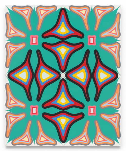 'Over all, there is a strange effect: The surface has such energy that it seems to make the canvas all...