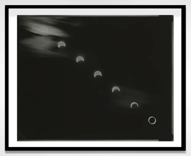 CHRIS MCCAW Sunburned GSP #1085 (Annular eclipse/Nevada), 2023 Unique gelatin silver paper negative 13 x 15 inches, framed SOLD