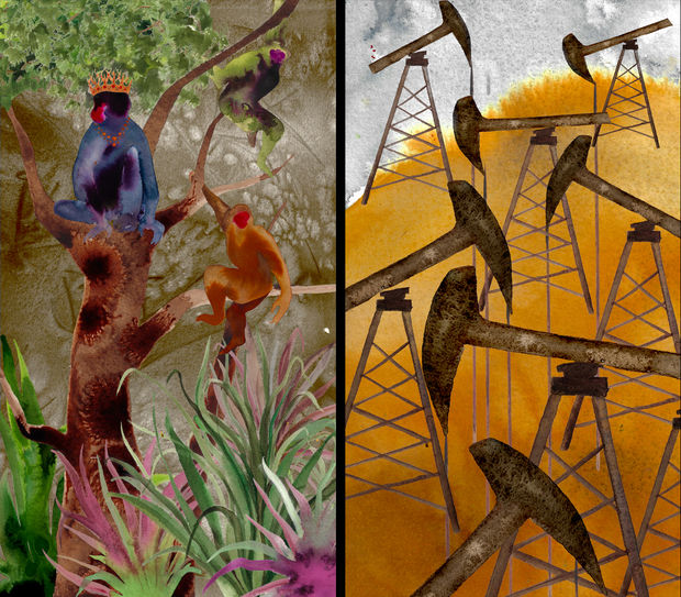 Shiva Ahmadi Crown of Flames, 2026 Two-channel animation (color, sound) Edition of 3 + 2 AP