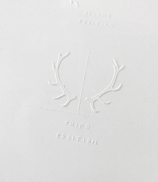 Hanna Tuulikki, Highland Fling Arm Positions,2019 £290.00 This blind embossed print was commissioned by Edinburgh Printmakers as part of Hanna...