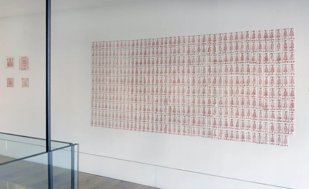 Leena experiments with the paper-like structure of porcelain, printing from substrates as variable as photopolymer plates to embroideries, making 'paper...