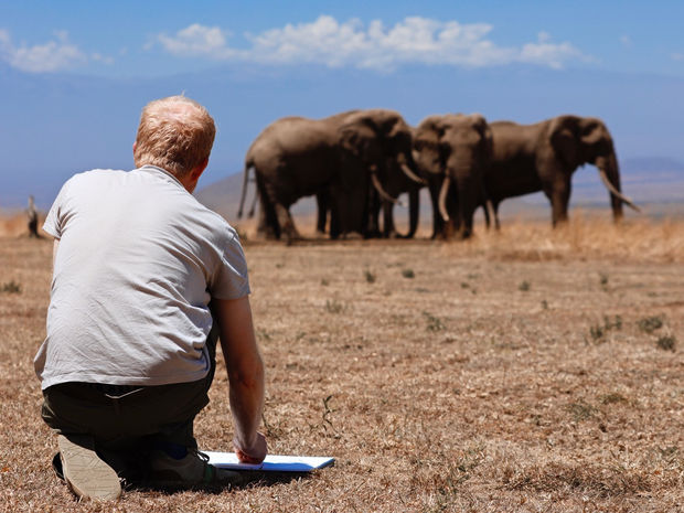 Focusing intensely on one species or ecosystem at a time, Adlington immerses himself in the animal’s world, drawing, observing and...