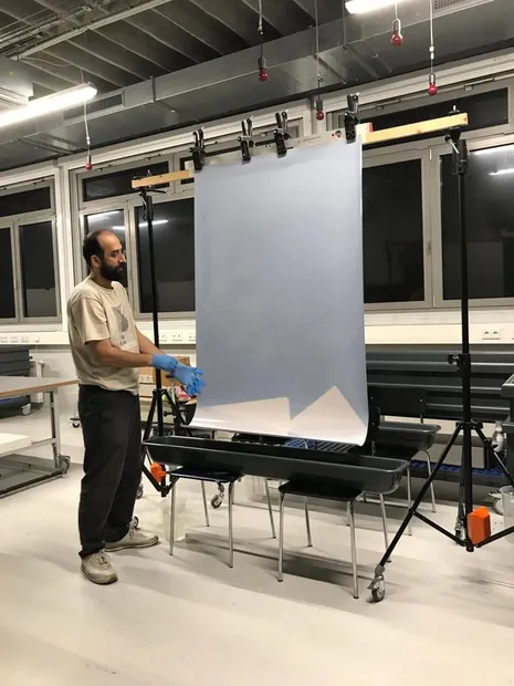 Samavatian’s Photographical Landscapes are immediately suggestive of immense space and distant horizons but are conjured by the repletion of small,...