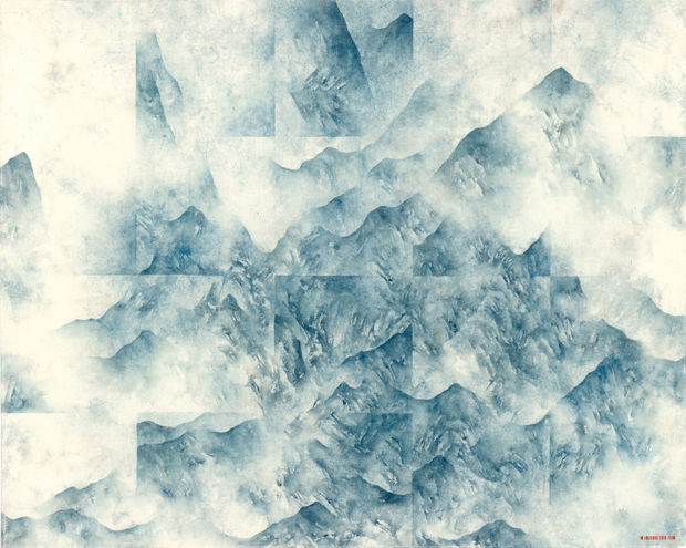 Yau's early work was influenced by the mechanism of remote sensing images. This technology integrates segmented images of the landscape...