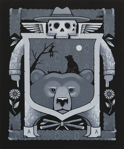 greyscale work by Jeremy Fish